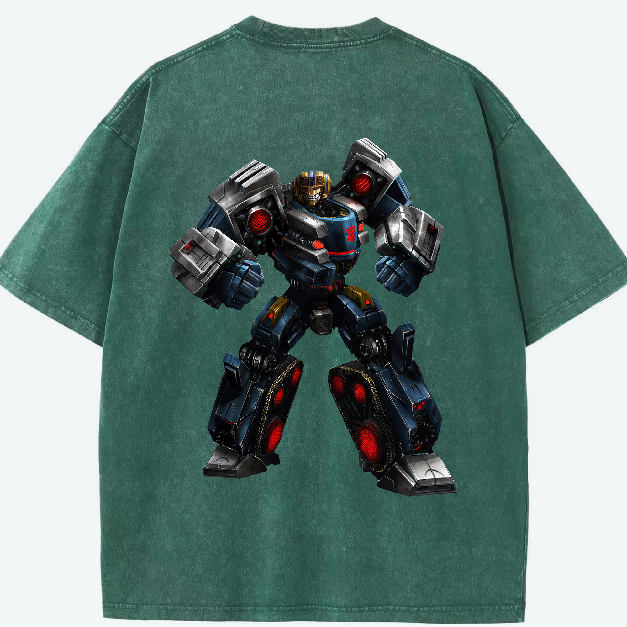 （画像用） Transformers トランスフォーマー 綿100% ヴィンテージ風 半袖Tシャツ（背面プリント）